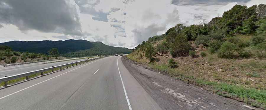 Driving the treacherous Raton Pass in the Sangre de Cristo Mountains
