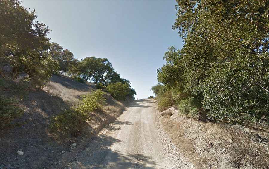 Driving the unpaved Navy Road in Santa Cruz Island