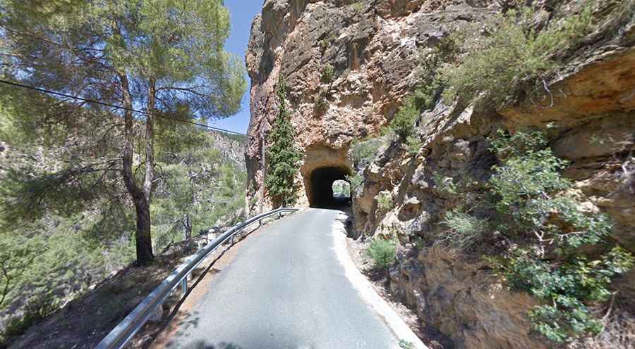 Driving through the infamous Taibilla Canyon