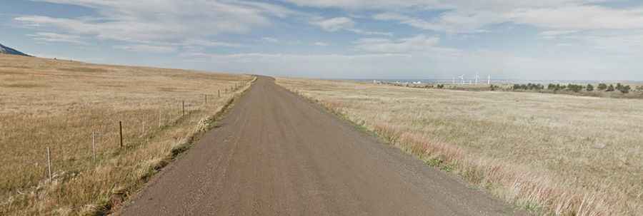 Eldorado Mountain, a private road to the summit