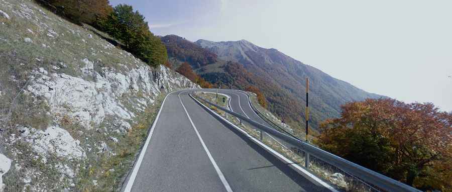Forca d'Acero is an Italian iconic climb