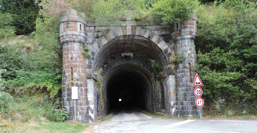 Galleria di Rosazza is a Narrow, Damp, and Dark Tunnel in Piedmont