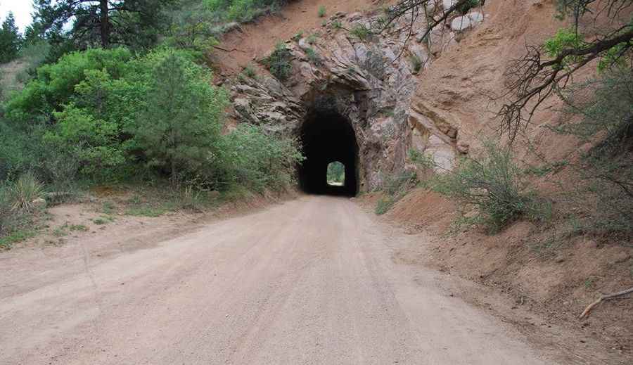 Gold Camp Road is a spooky haunted spot with collapsed tunnels in Colorado Springs