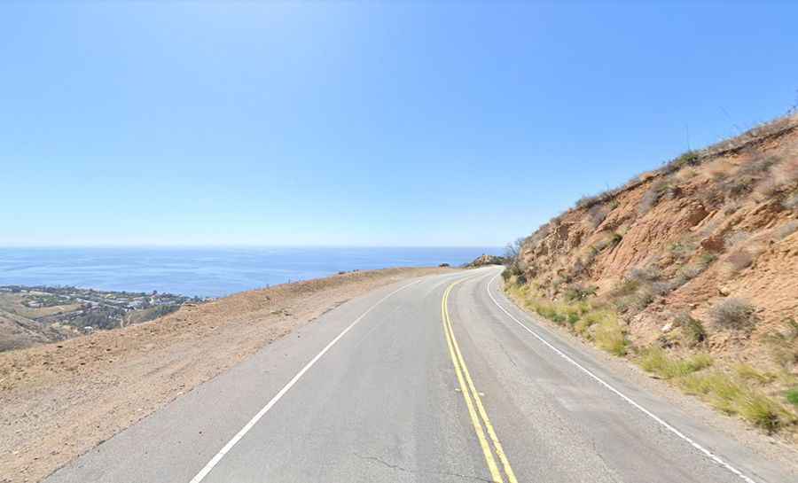 How long is Encinal Canyon Road in Malibu?