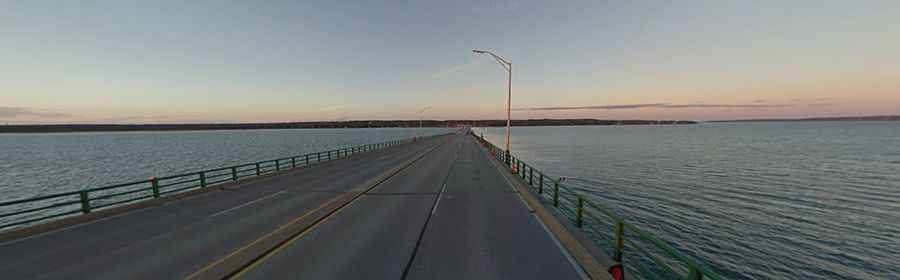 How long is Mackinac Bridge in Michigan?