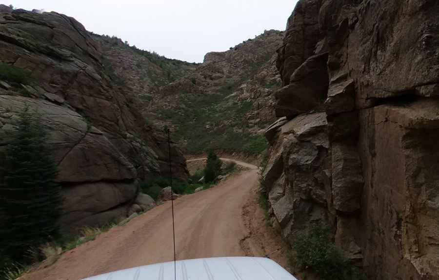 How long is Shelf Road in Colorado?