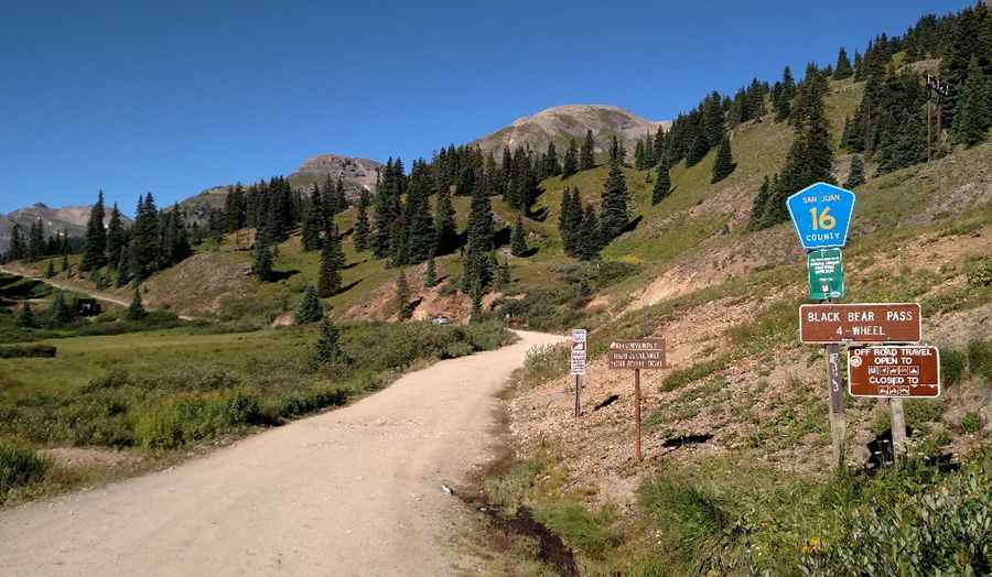 How long is the Black Bear Pass road?