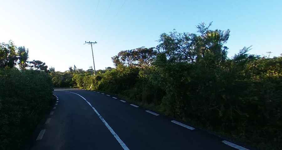 How long is the Black River Gorges National Park Road?