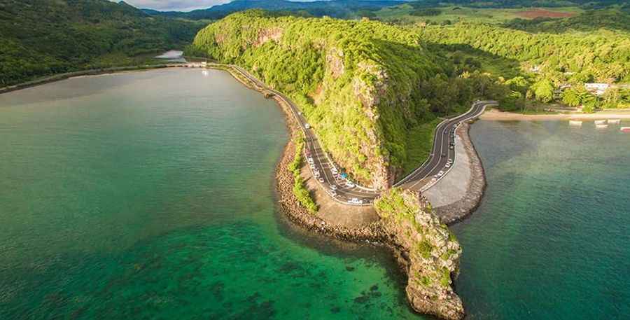 How long is the coastal B9 Road?