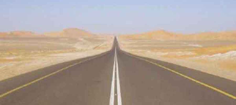 How long is the Highway Empty Quarter?