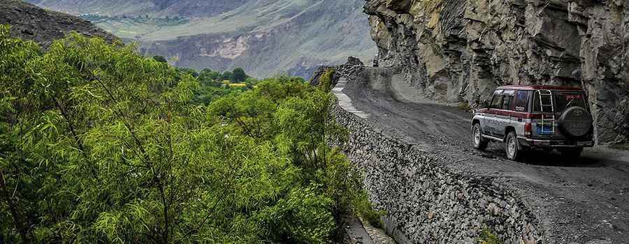 How long is the Kalash Valley Road?