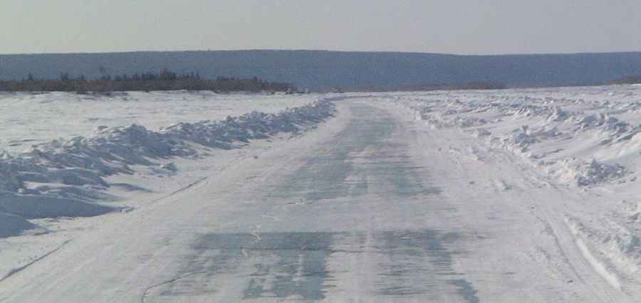 How long is the Lena River Ice Road?
