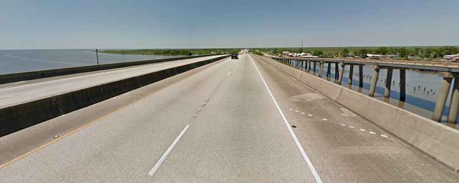 How long is the Manchac Swamp Bridge?