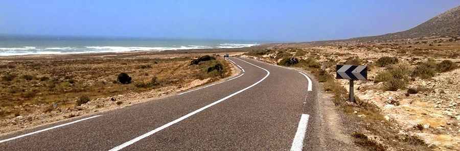 How long is the road from Agadir to Essaouira?