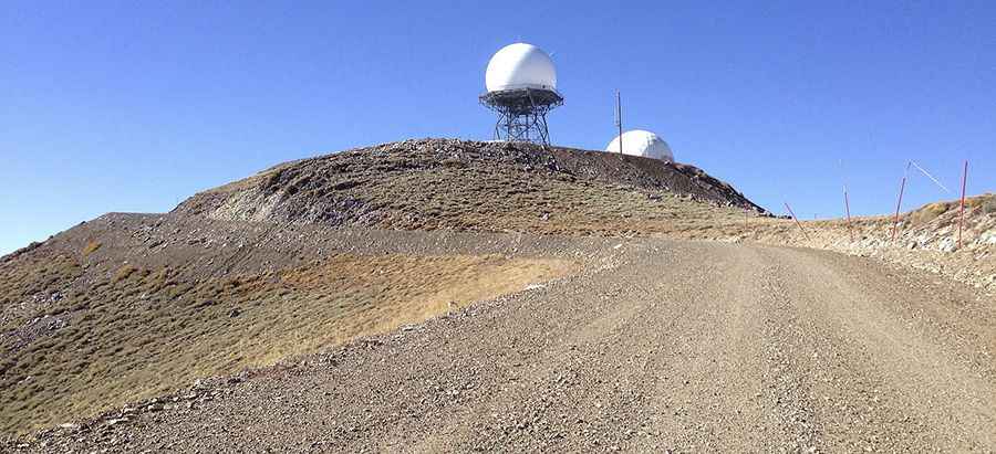 How long is the road to Mount Lewis?