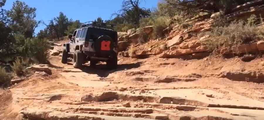 How long is the road to Top of the World in Moab?