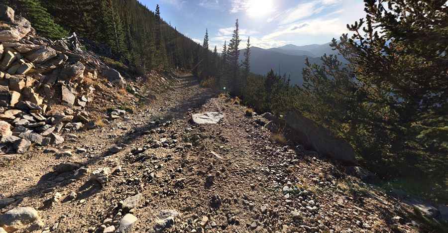 How long is the Saxon Mountain Road?