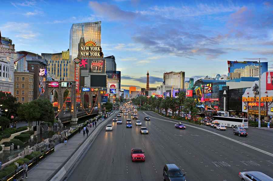 How long is The Strip in Las Vegas?