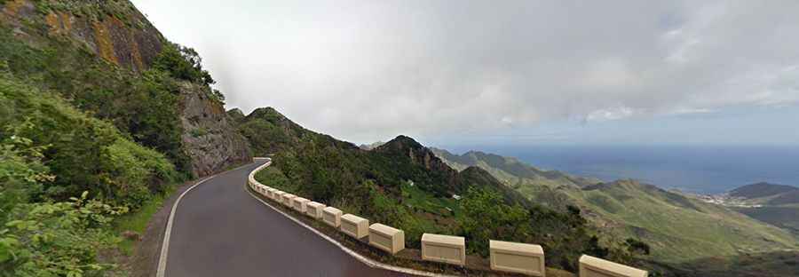 How long is the TF-12 road in the Canary Islands?