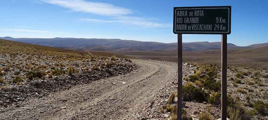 How to drive the remote RP205 to Abra de Rota in Argentina?