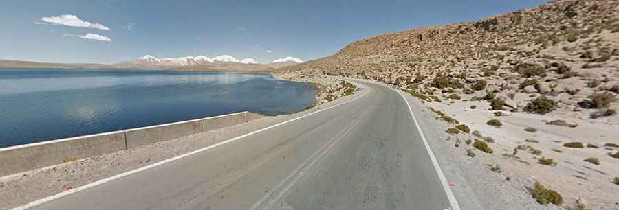 How to get by car to Chungara Lake in Chile?