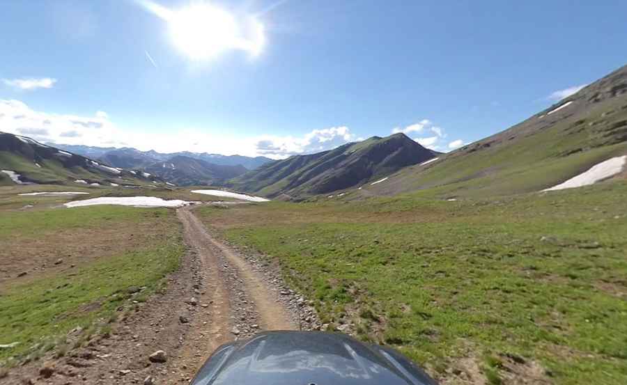 Hurricane Peak in Colorado is a 4WD road above the clouds