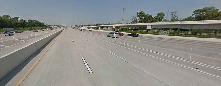 Is Katy Freeway in TX paved?