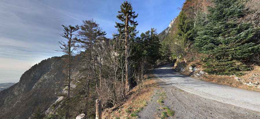 Is Route de l'Hongrin paved?