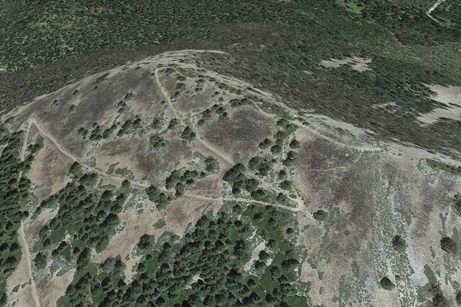 Is the road to Cougar Peak unpaved?