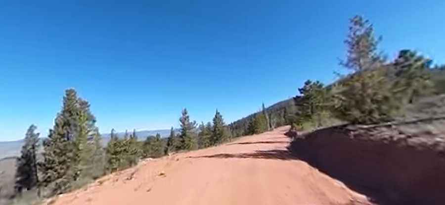 Is the road to Jelm Mountain in Wyoming unpaved?