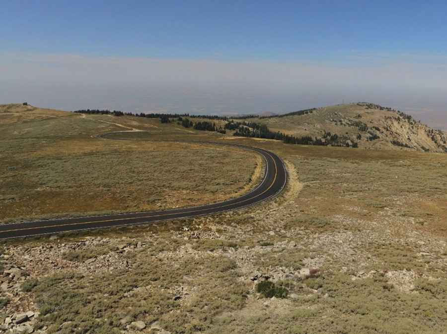 Is the road to Mount Harrison in Idaho paved?