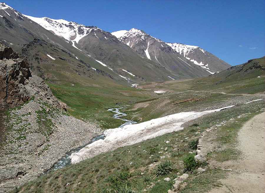 Is the road to Shewa Pass unpaved?