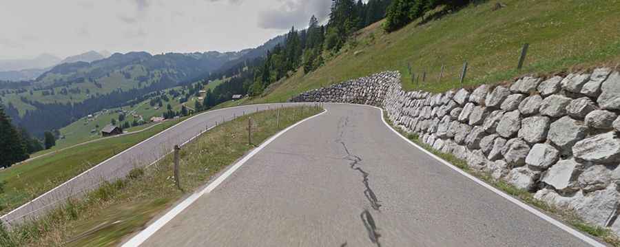 Jaun Pass is a 5-star road in the Swiss Alps