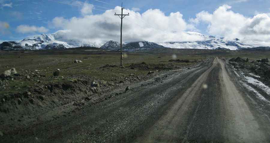 La Rinconada in Peru is one of the highest towns accessible by car