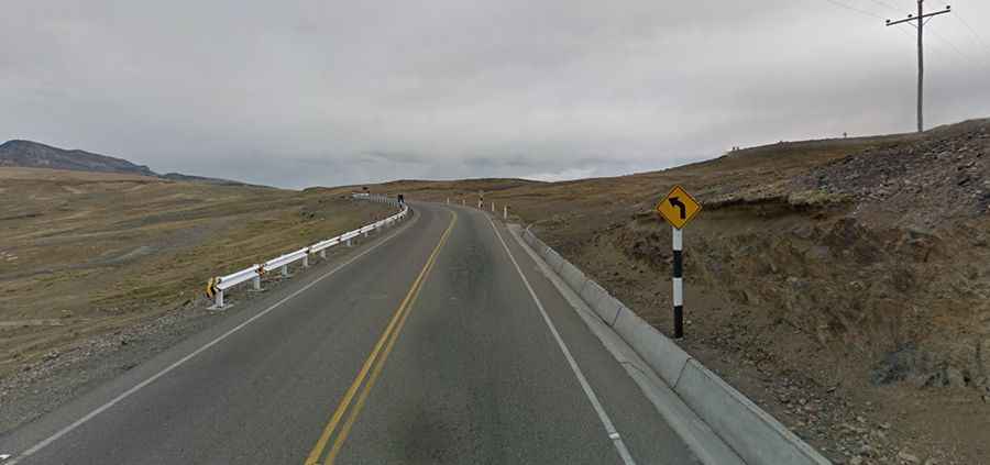 Oquepuño Pass is one of the highest paved roads of South America