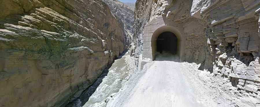Pato Canyon Road is a path hewn out of sheer rock