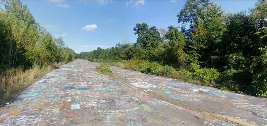 Route 61 in Centralia is consumed by an underground fire since 1962