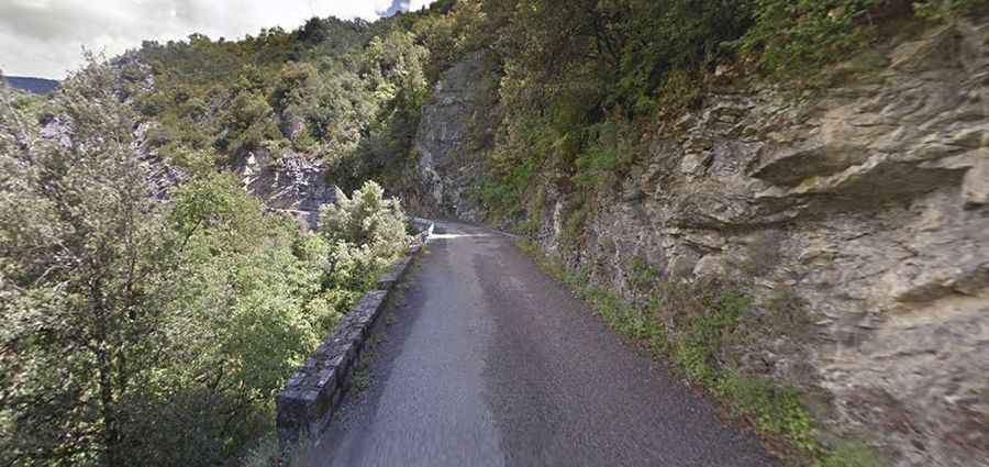 Route de Thiéry is a balcony road to Col de la Madone