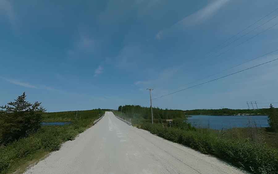 Route du Nord is a very remote road with little traffic in Quebec