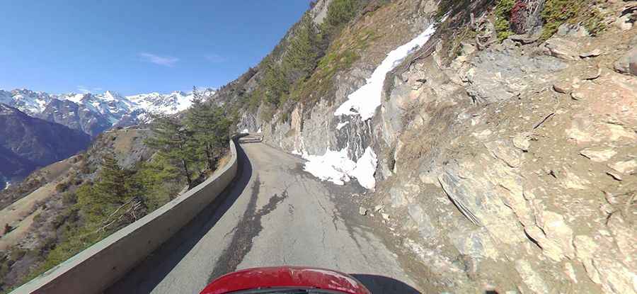 Route Du Pas de la Confession is a balcony road in the French Alps
