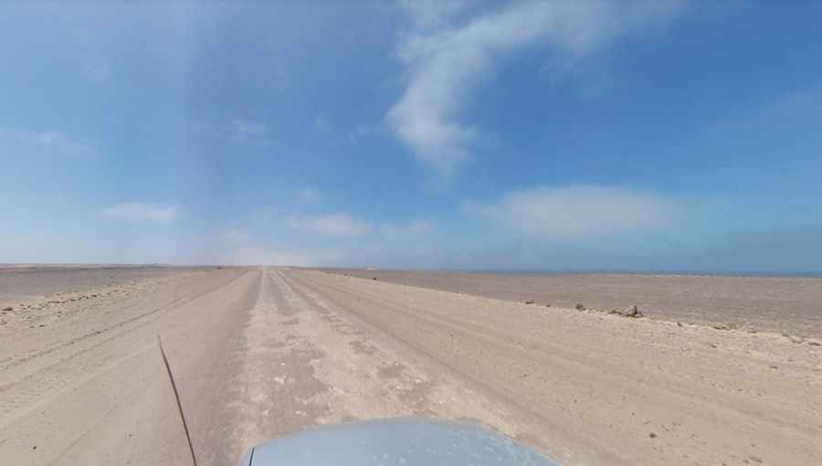 Salt and mud on the 4x4 Skeleton Coast Road