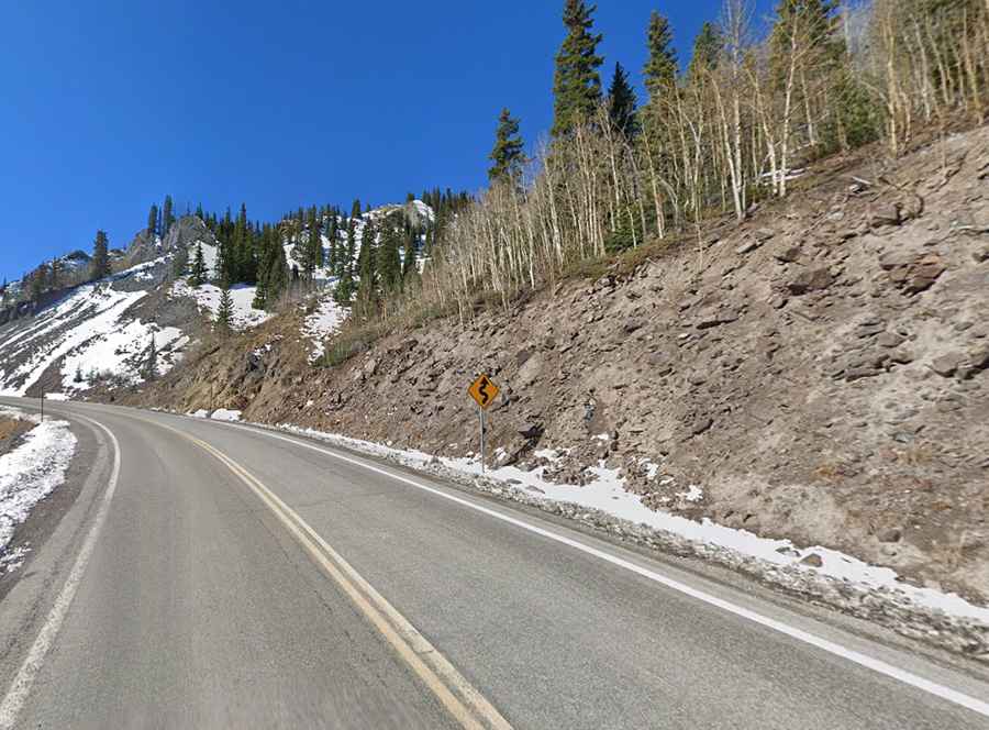 San Juan Skyway travels through the San Juan Mountains