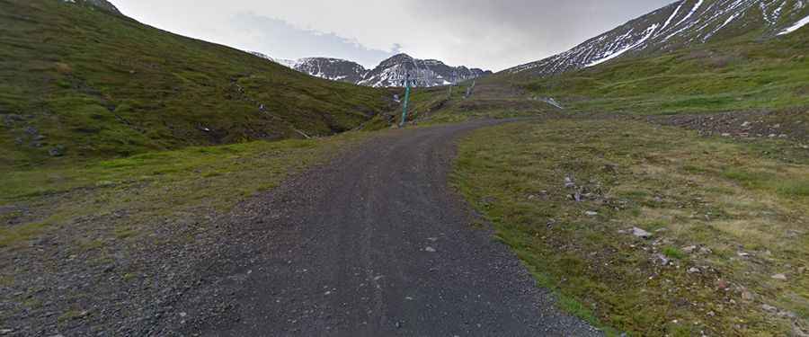 Siglufjardarskard Pass requires slow, careful driving
