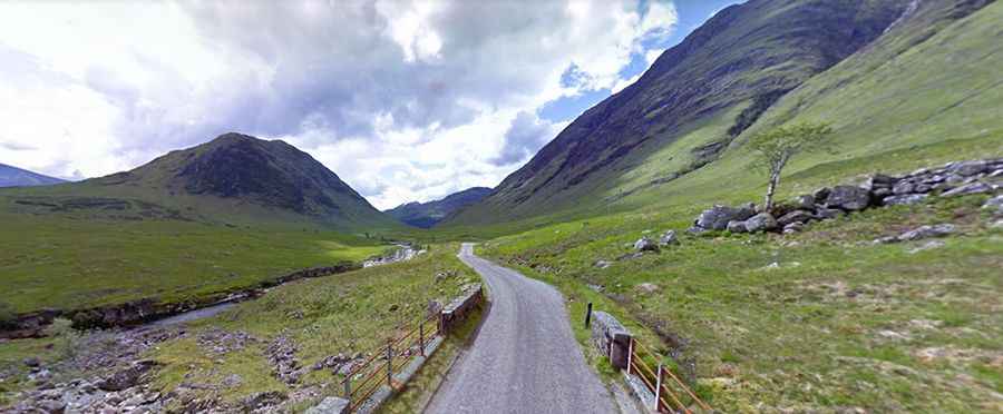 Skyfall Road is a Scottish road for James Bond