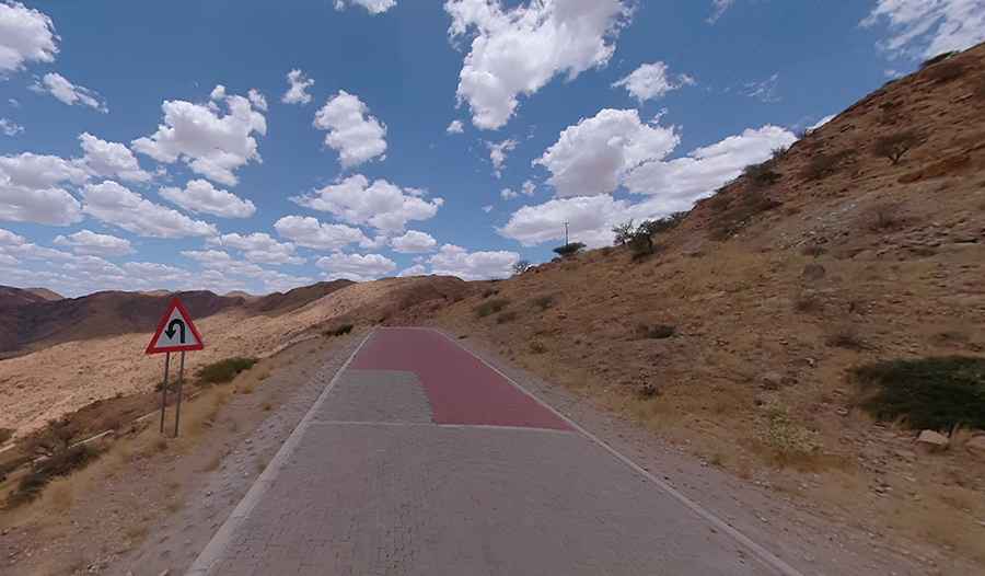 Spreetshoogte Pass is one of the steepest (14%) roads in Namibia