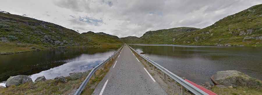 Suleskarvegen is the highest road in the south west of Norway