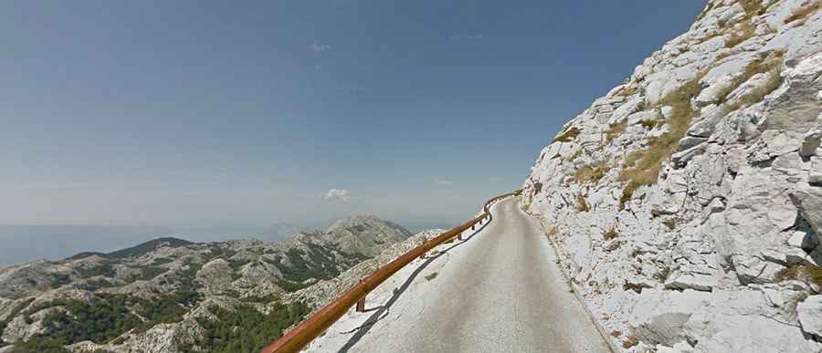 Sveti Jure is the highest road of Croatia