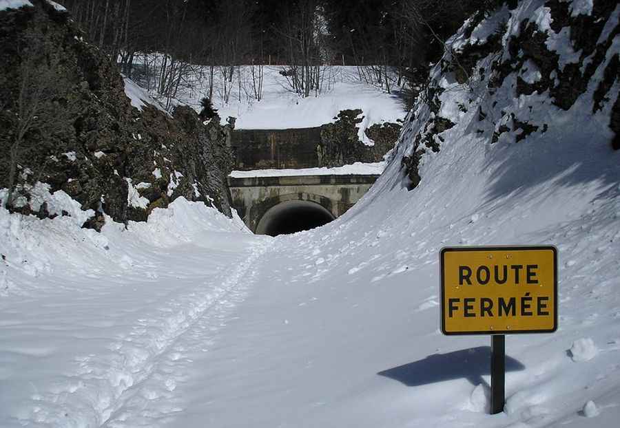 The abandoned Tunnel du Mortier in France