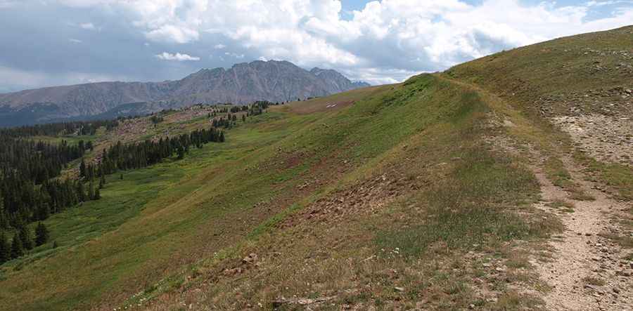 The breathtaking road to Meridian Peak in CO