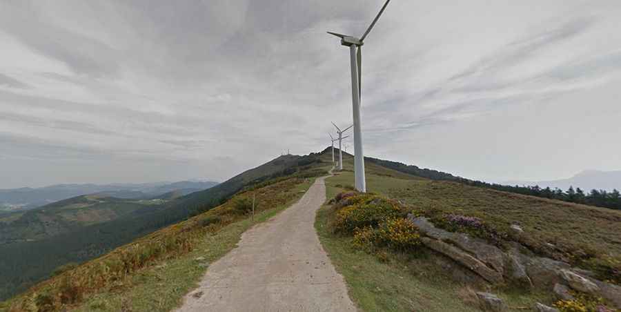 The brutally steep road to Monte Oiz in the Basque Country